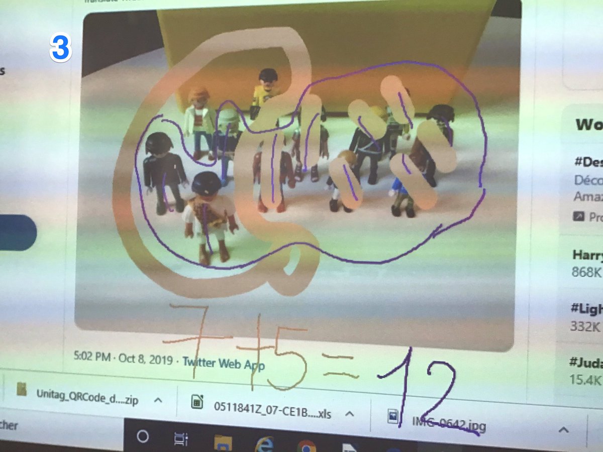 ce1_MB's tweet photo. @CPStThibault @mathsenvie2 Voici nos réponses...5 enfants doivent s’asseoir pour réussir le défi. https://t.co/B9ZjYZnG7L