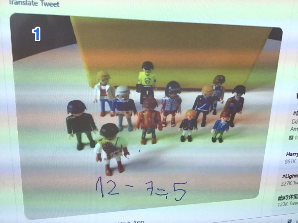 ce1_MB's tweet photo. @CPStThibault @mathsenvie2 Voici nos réponses...5 enfants doivent s’asseoir pour réussir le défi. https://t.co/B9ZjYZnG7L