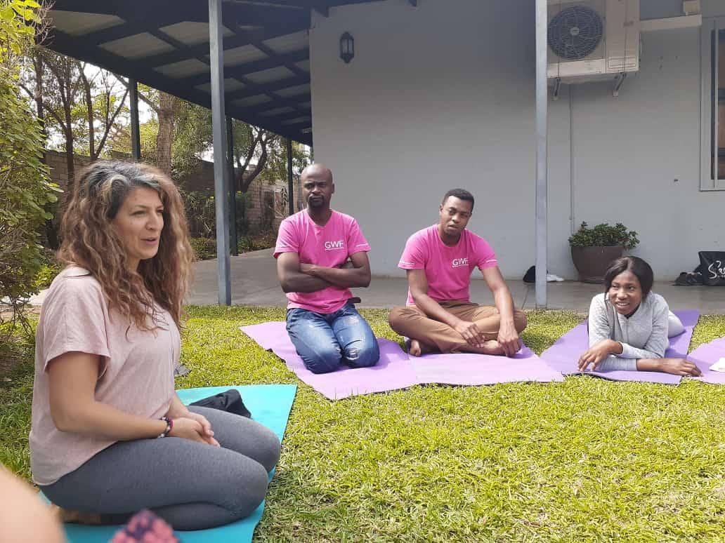 Pearly04281's tweet photo. #ReimagineEducation yoga teachers doing training for kids yoga with Kate in a fun way @GwfOnline @HazyviewDLC https://t.co/6Ba7VRZ6H3