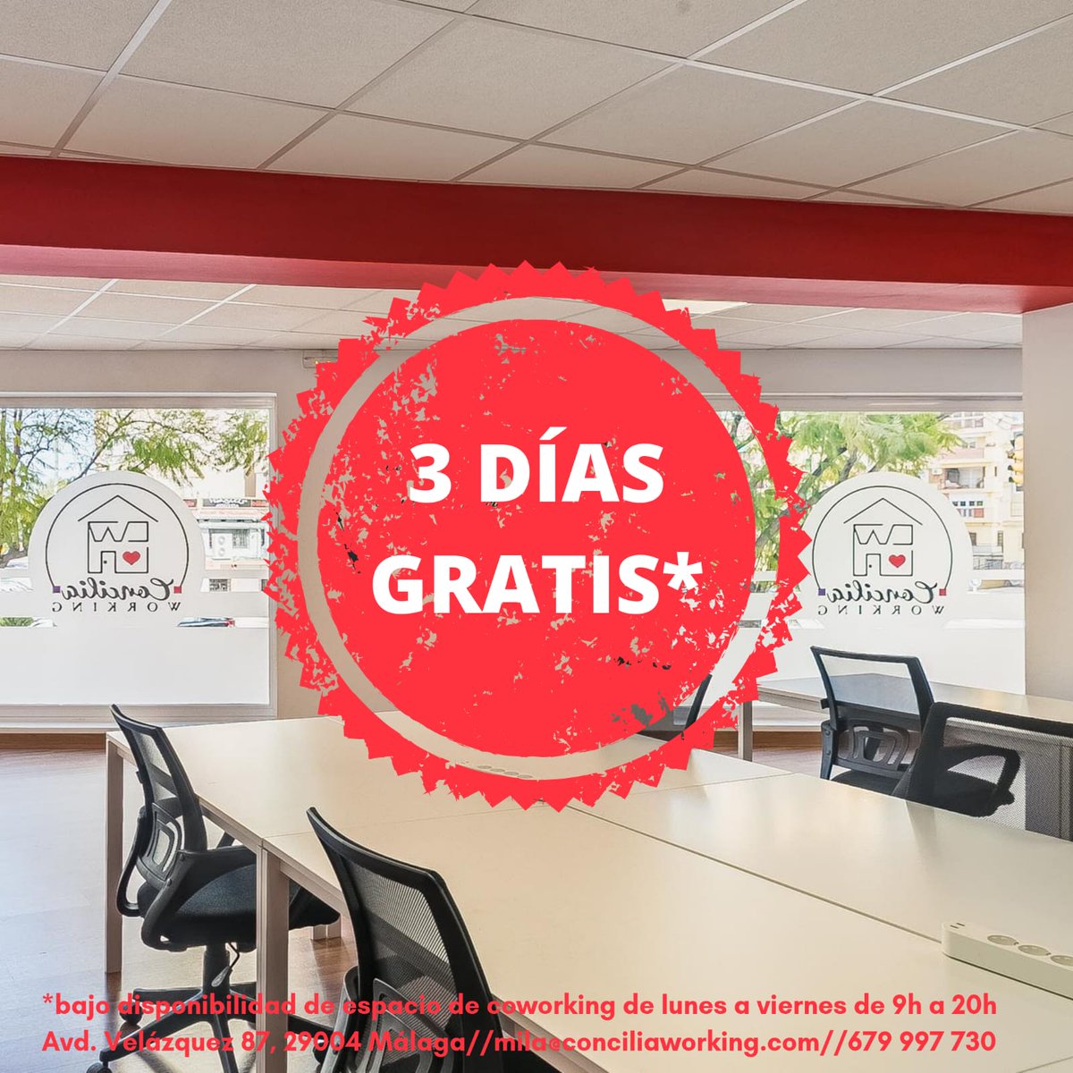 Amupema's tweet photo. Si necesitas un espacio de #coworking para desarrollar tu actividad y buscas un lugar especial a un gran precio contacta con @Conciliaworking el espacio que necesitas para tu proyecto. Pide presupuesto sin compromiso.
https://t.co/6aAXVsuzpv https://t.co/4yaQDnrS87