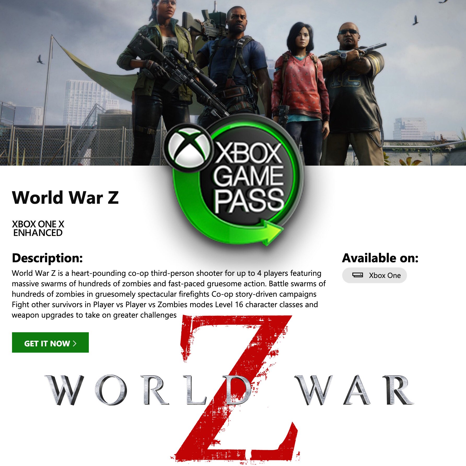 Tim Willits در X: «World War Z now available on Xbox Game Pass. Help the  survivors! #WorldWarZ #XboxGamePass  / X