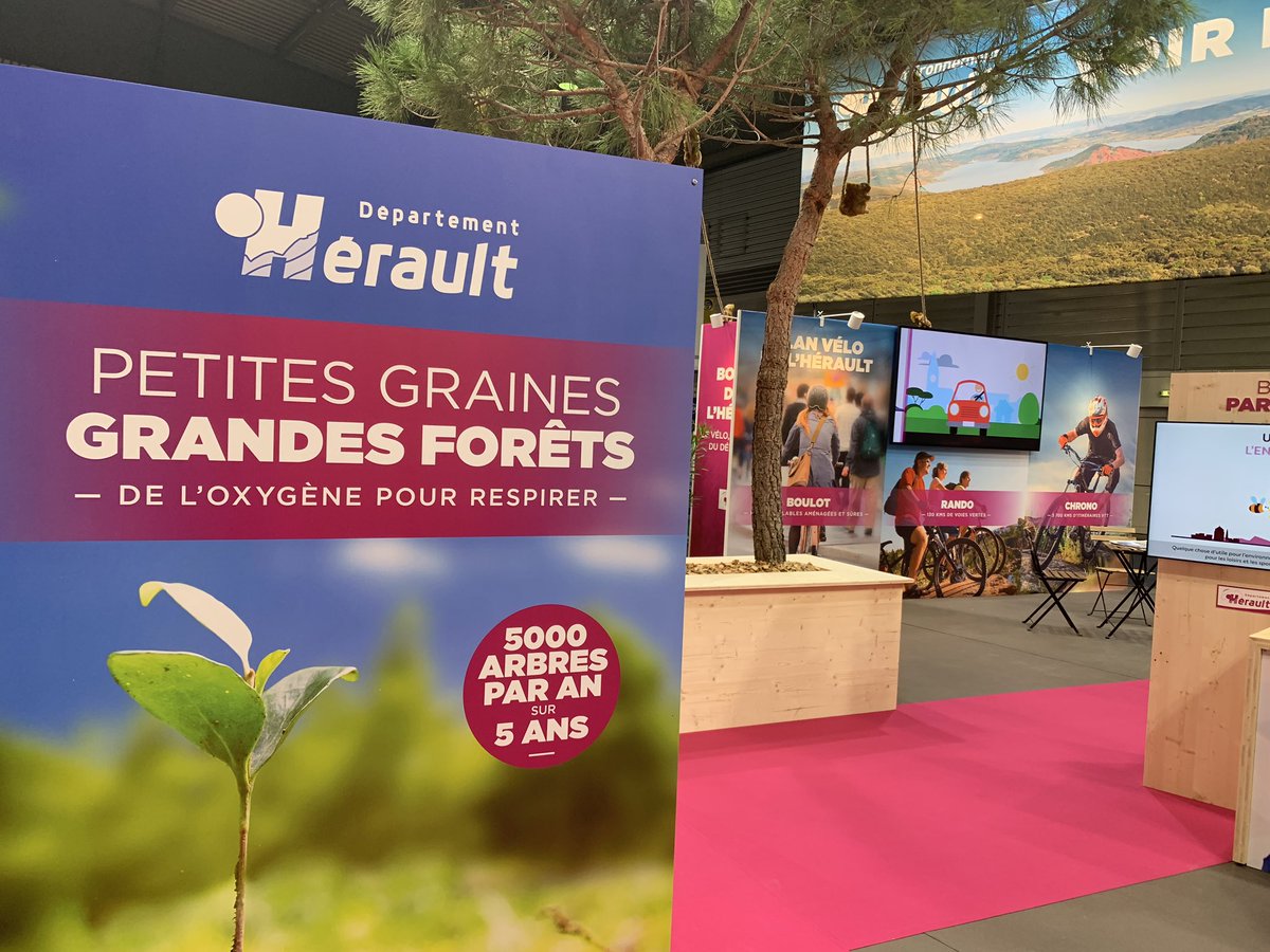 Heraultinfos's tweet photo. #HéraultEnvironnement
🌳 Le Département de l’#Hérault est à la #FoiredeMontpellier et présente ses actions menées en faveur de l’environnement #EnergieClimat #BudgetParticipatifHérault #PlanVélo #MobilitéDouce https://t.co/7iAQ0g5SIA