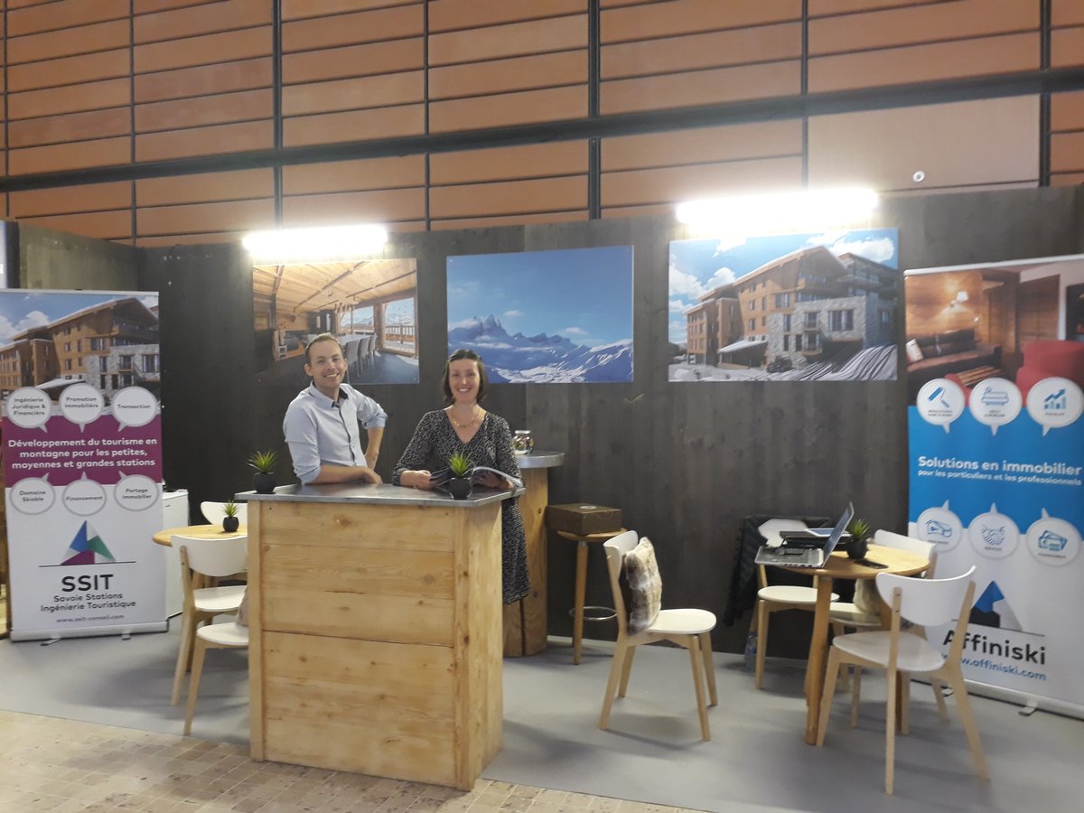 Nos équipes #SSIT et #Affiniski sont bien arrivées au Salon Immobilier Montagne ! 🏔 Nous sommes prêts et nous vous attendons dès 14h00 sur notre stand B1.