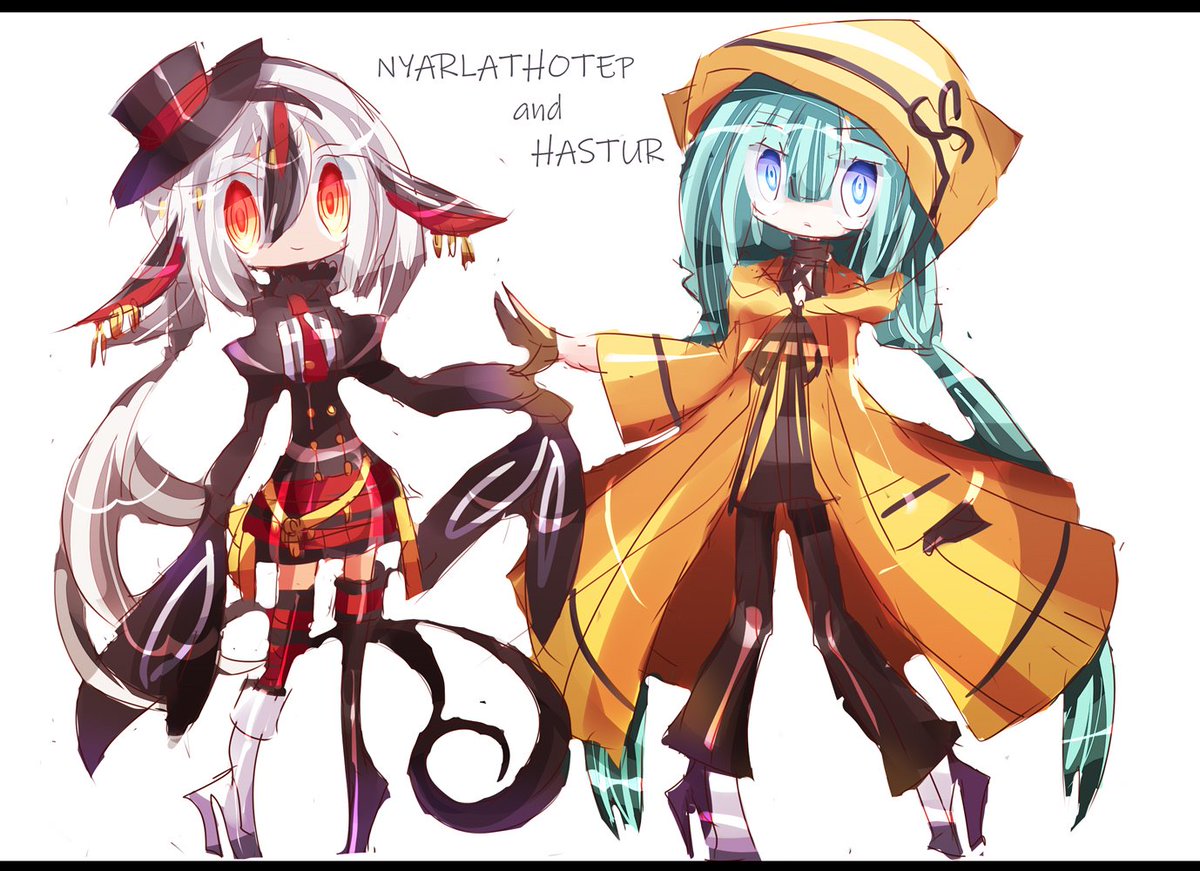 Uzivatel Enothela Na Twitteru にゃるらとはっす 黄衣の王 燃える三眼 擬人化 クトゥルフ神話