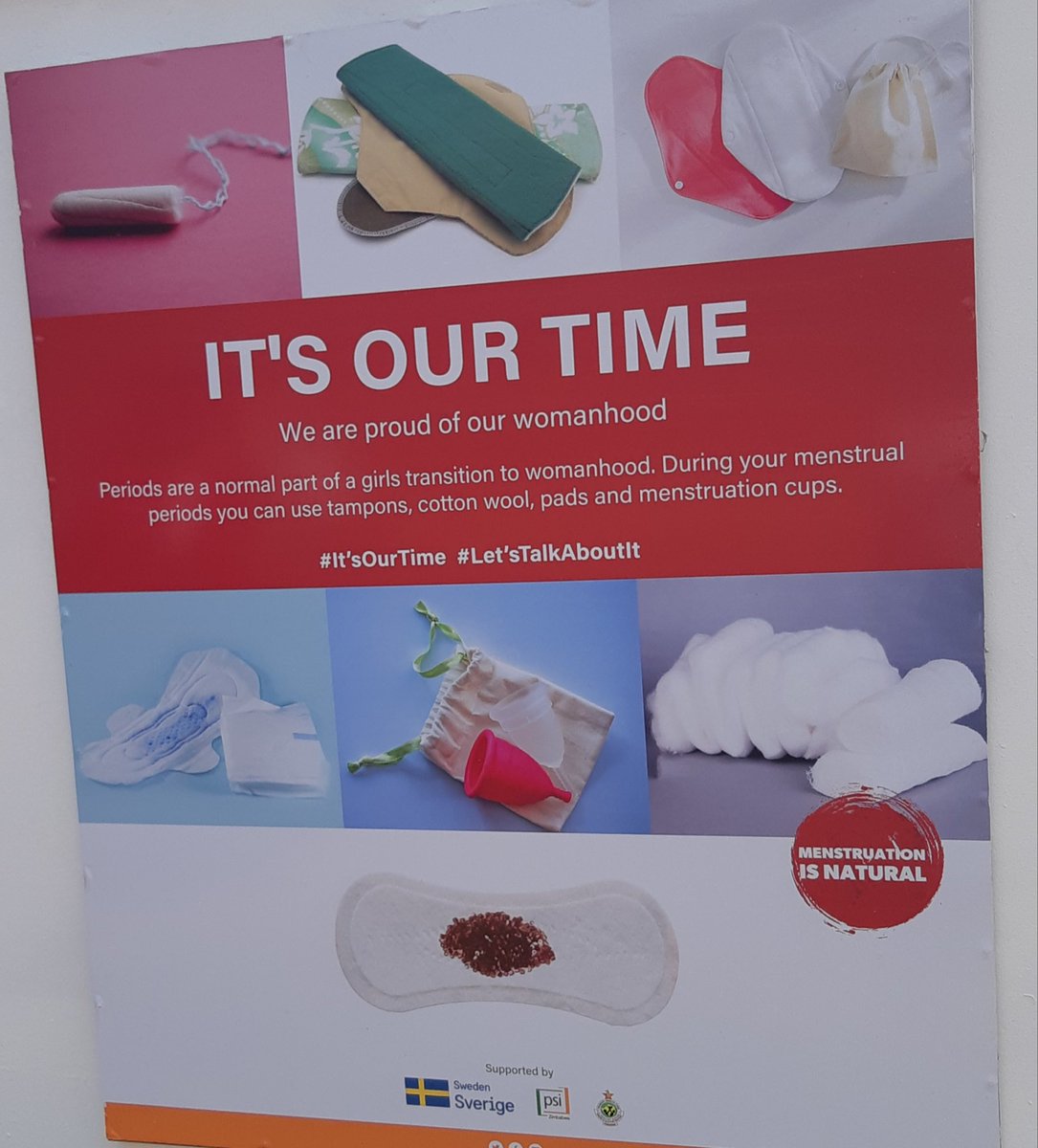 PlanZimbabwe's tweet photo. #SheCanLead ! Catherine Murumewangu the @SwedeninZW #AmbassadorForADay has just launched PSI's #LetsTalkAboutItCampaign to promote awareness on menstrual health - advocacy where it matters most! #GirlsTakeoverZW https://t.co/nxcKkDzohx