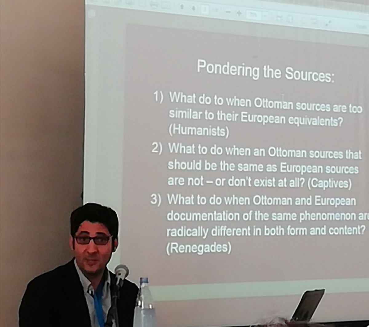 Excellent introductory keynote from Prof. Giancarlo Casale of <a href="/EUI_History/">History at EUI</a> on contrasts and commonalities in the sources on mobility between Early Modern European and Ottoman societies.
