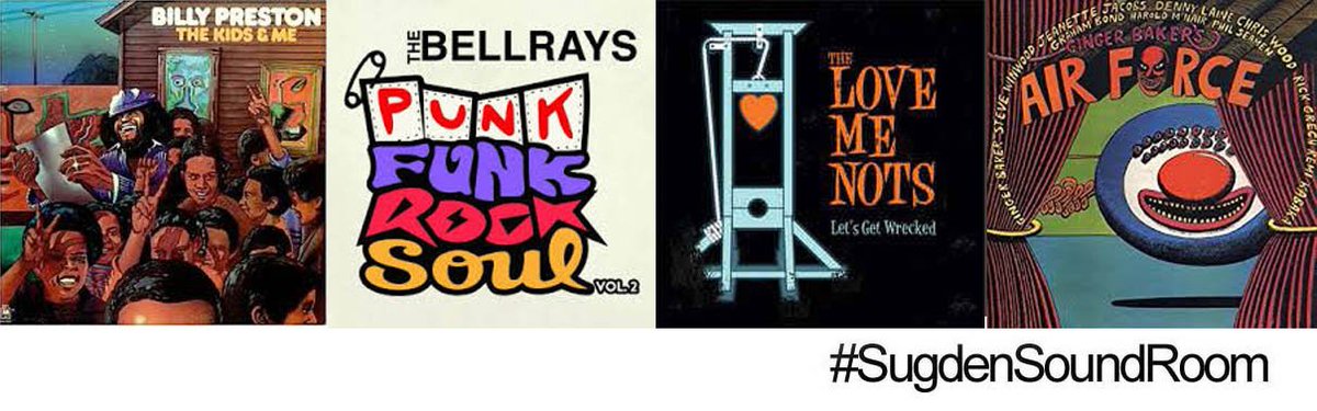 #SugdenSoundRoom
#BillyPreston #BellRays #LoveMeNots #GingerBaker #Harvester #TheMotherhood #AngelOlsen #EdwinStarr