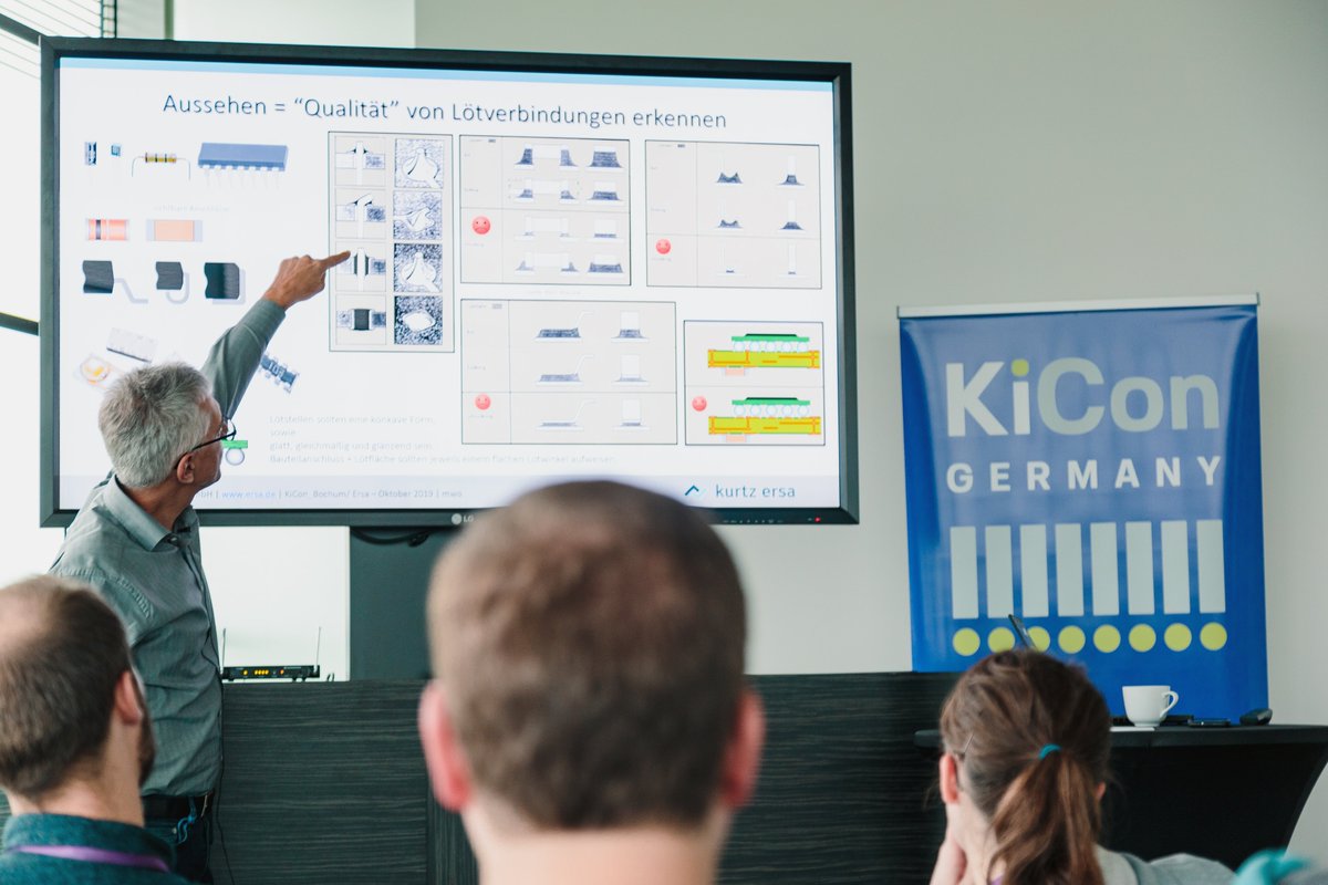 Last week we were invited to talk about components, materials and soldering processes in prototyping at @GermanyKicon in Bochum. What a pleasure and what a great event! Thanks! #KiCad #KiCon #solderingtools #solderingsolutions