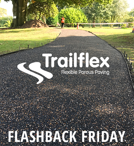 Trailflex's tweet photo. Trailflex in Smoked Topaz, perfect for golf courses. Slip resistance and fast installation make us the go-to paving specialists. Read more here: https://t.co/ULsORI9cE4 #ecofriendly #permeable #surfacing #Golf #golfuk #golfcourse #trailflex https://t.co/tTF9Ap2EoJ