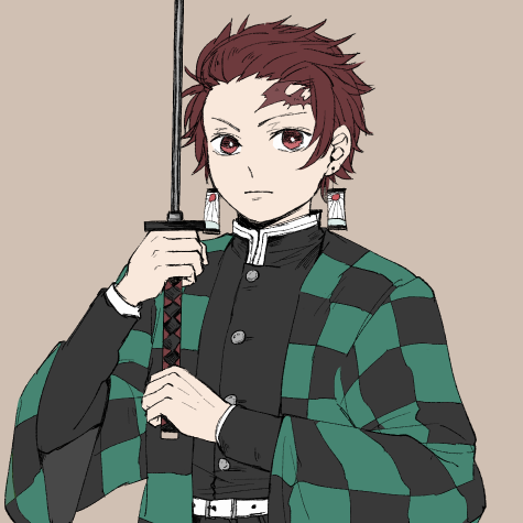 シャチ🐬さんがTwitterに投稿した竈門炭治郎(鬼滅の刃)のイラスト。