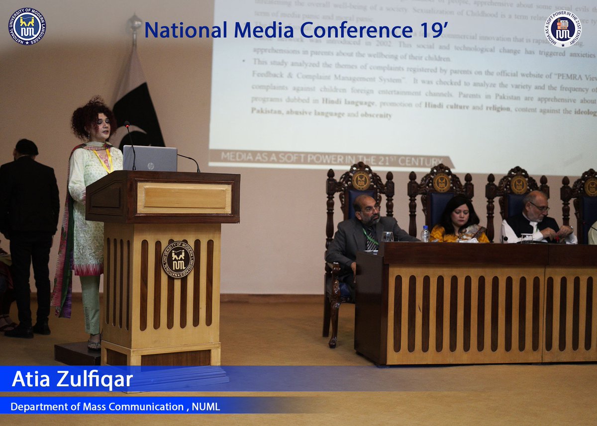 MasscommNuml's tweet photo. Day 2 -National Media Conference 2019
Presentation Of Research Paper.

#Numl #masscomm #softpower #mediastudies #NMC19 #socialsciences #conference #softpower #Peace #warjournalism #mediahegemony #socialmedia #webjournalism #islamabad #aljazeera #Nationalmediaconference https://t.co/OZBlTLhW4F