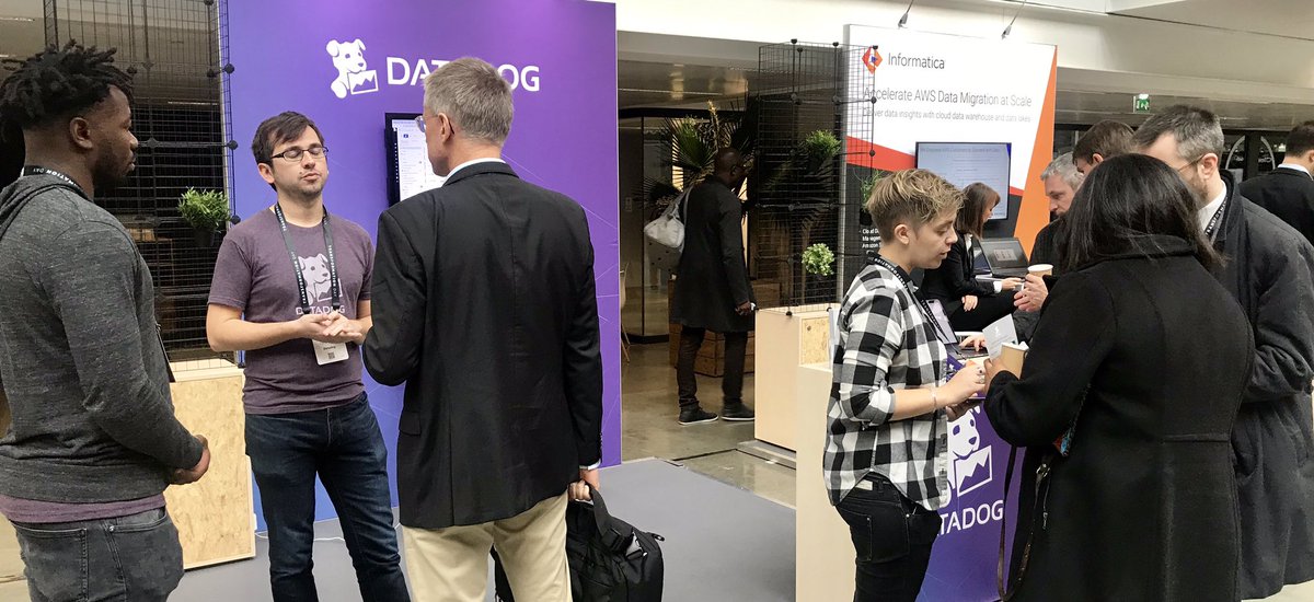 vgonnot's tweet photo. Échanges très intéressants à #aws transformation day à #stationF  @vannier_alison @pcariou #datadog #teamdedingue https://t.co/OMiZ86EwKo