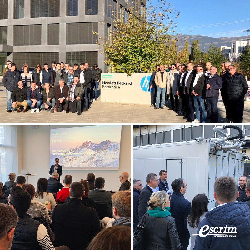 ⏩ Derniers moments de ces Journées à valeur ajoutée à Genève : la visite privée du Customer Inovation Center avec le Datacenter modulaire et le laboratoire iot.

#HPE 
#ChezNousCaVa