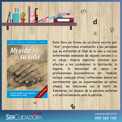 SerCuidadorA's tweet photo. Este viernes compartimos el libro “Mi vida al final de su vida. Escrito por profesionales del área de Cuidados del @HSJD_Santurtzi
para ayudar a familiares y personas cuidadoras. 
Editado por el propio Hospital  y se puede adquirir en la red de librerías @elkar o en su web https://t.co/USeCMvHsuc