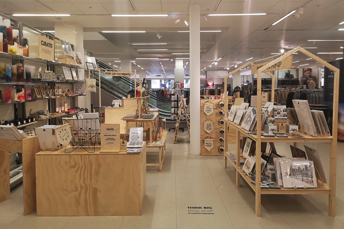 Our alumni Megan Jones, of @CuratedMakers, is hosting the latest of her successful pop-ups in M&amp;S Liverpool until next Sunday. Showcasing the work of over 40 independent creatives from across the North, this highly curated artisan market in a shop environment is too good to miss!