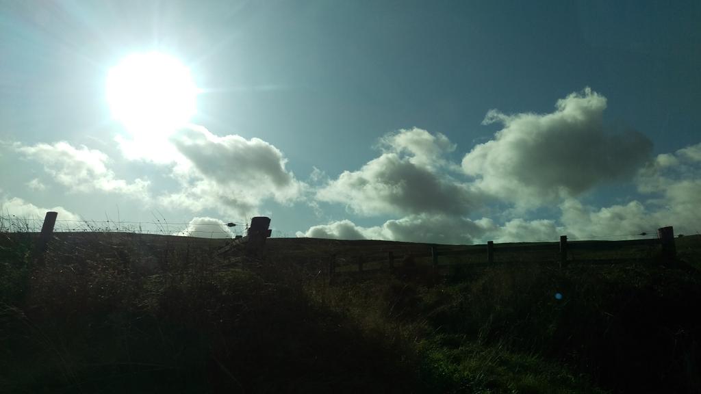 2destlang's tweet photo. On our way to #Cambria and #Northumberland the sun is shining and we can't wait to bring #FallenFruit tonight at #Grizebeck, tomorrow evening #Wingates and Sunday night at #Dent all at 7:30pm @HighlightsEvent https://t.co/K8lIcNMSlI