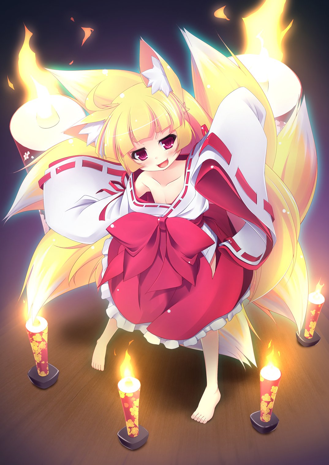 くわだゆうき ロリの日ってことで昔のイラスト探してたら懐かしいの出てきた とあるカードゲームで描かせてもらったロリ狐様 もう５年以上も前かー ロリの日