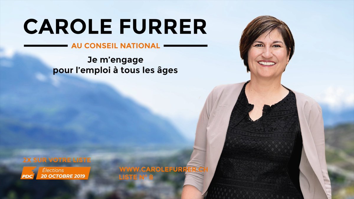 Le_Centre_VS's tweet photo. Caisses maladie, retraites, environnement, égalité salariale, le Valais n’échappe pas aux défis. Le parcours politique & professionnel de @carolefurrer lui donne les compétences & les contacts pour défendre nos intérêts. Soutenez la 2x. Votez la liste n°8 #EF2019 #PDCVr #Liste8 https://t.co/JoNwch4nmS