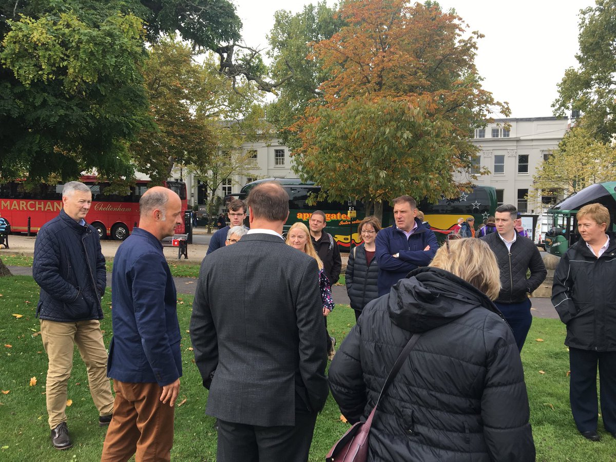 Many thanks to the ⁦@CheltenhamBC⁩ Senior Trees Officer for his inspirational staff tour and sharing his knowledge of glorious trees in Imperial Square and ⁦@MontpellierGard⁩ #WorldMentalHealthDay2019 #staffwellbeing - beautiful 200 year old #LondonPlane tree!