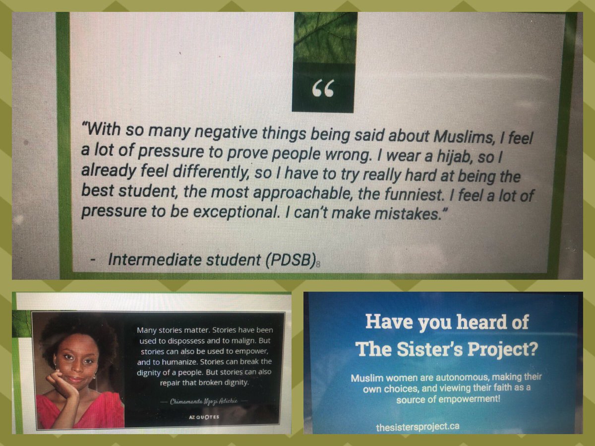 Thank you to @VittaGreen and Mrs. Baker for sharing their learning from a @PeelSchools workshop on #IslamicHeritageMonth #SpreadingUnderstanding