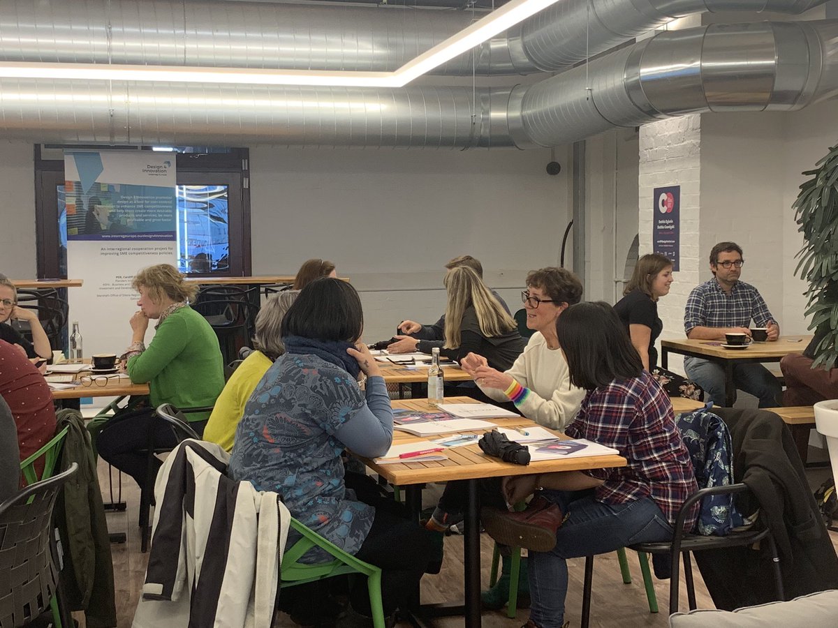 PDR_DPolicy's tweet photo. And @AnnaWhicher has sparked a discussion 🗣
“What lessons ha e you learnt from policy / public sector design projects?”
“How can we use design to rethink public consultation?”
Great to hear so many conversations happening! #cdfdesignfest https://t.co/6SWaWgJoxT