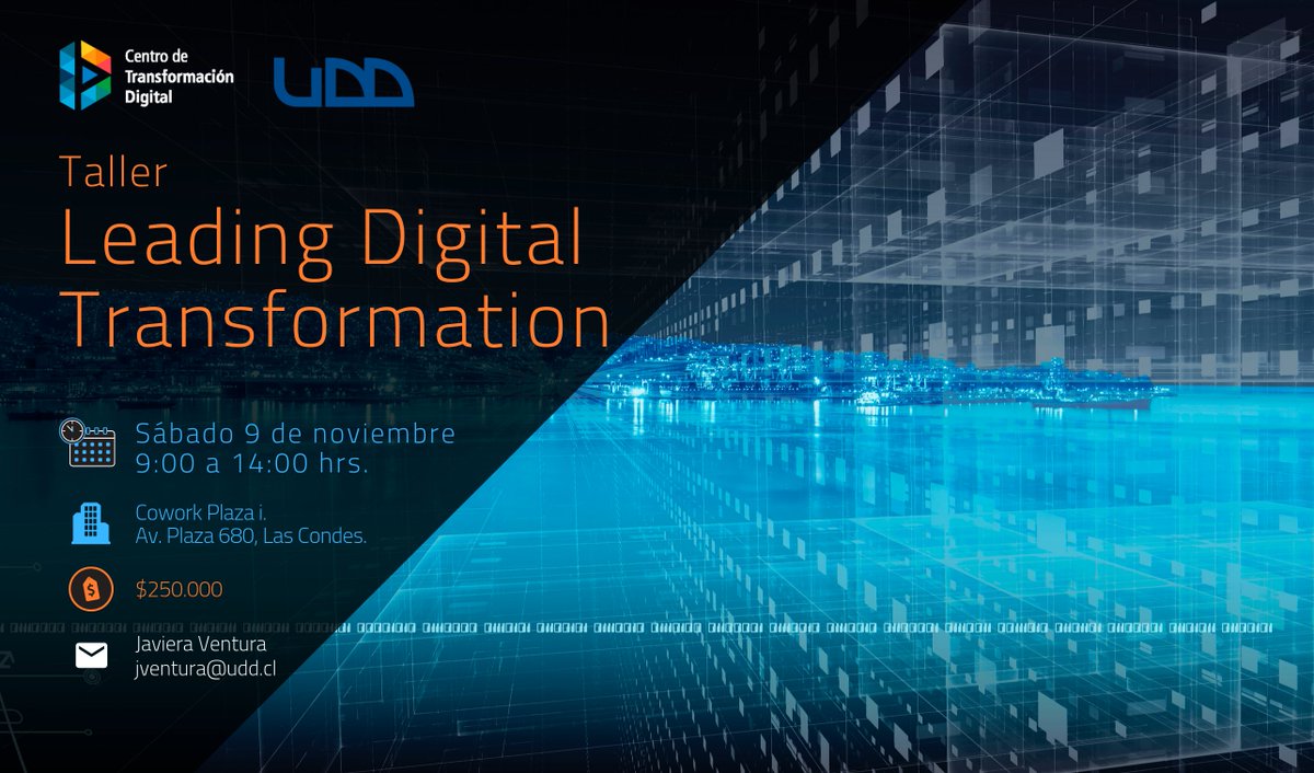 ctdudd's tweet photo. Dale valor adicional a tu carrera profesional con el "Leading Digital Transformation".
Haz un update a tus competencias en economía digital!
#Datadrivenvalue #TransformacionDigital #Datos #Tecnologías #Competencias #Datos #Cultura
Más información en: https://t.co/3wi4H3ukCb https://t.co/do1flefLUs