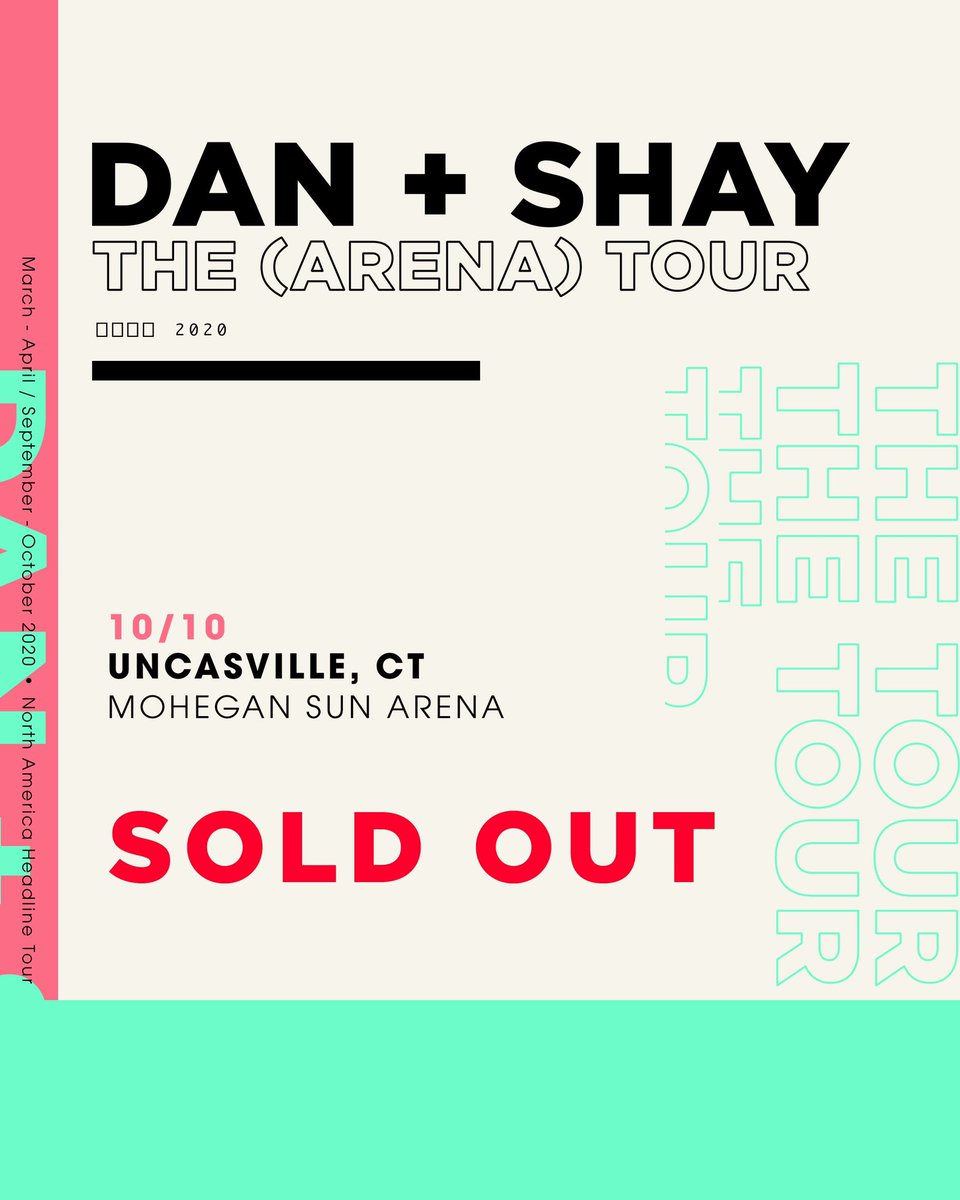 DanAndShay's tweet photo. MADISON SQUARE GARDEN SOLD OUT.  this is quite possibly the most surreal moment of our career.  we’ve dreamed of being able to say that since we were little kids, and because of all of you, today, we can.  uncasville also officially sold out, and many others VERY close! https://t.co/z2E8mM5XzT