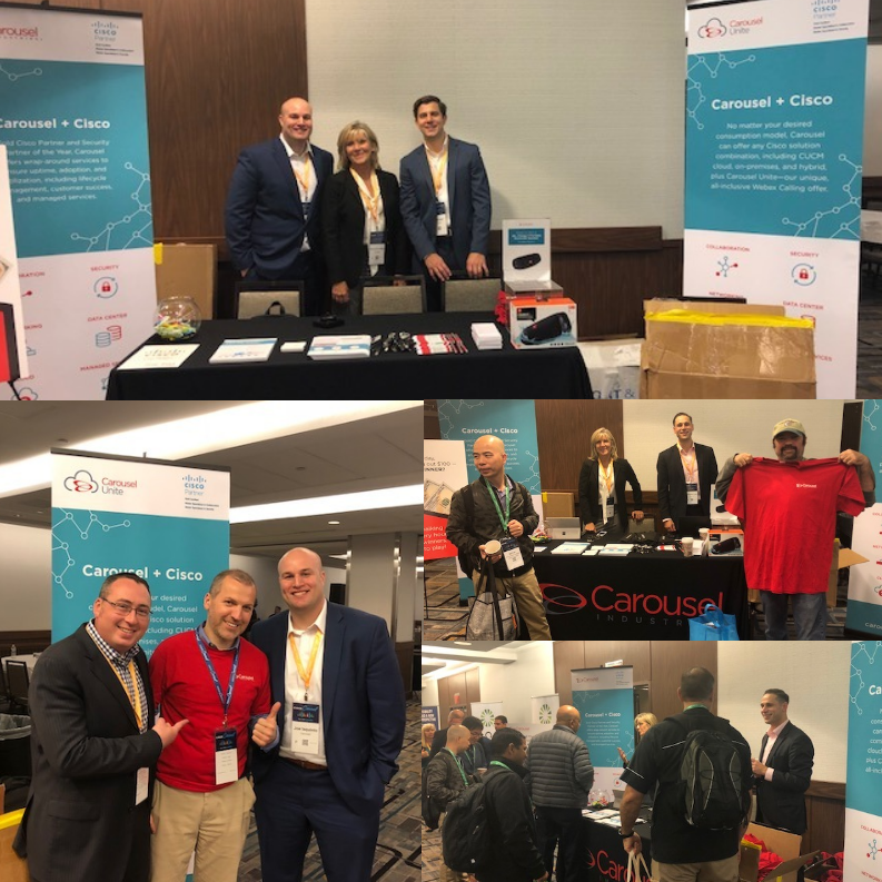 kwbarnett's tweet photo. Our NYC team had a great time chatting about the latest in #tech (and handing out some serious cash!) with so many new and familiar faces at #CiscoConnect! #CustomerSuccessObsessed #CarouselCiscoConnect https://t.co/MtDRLxcmBe