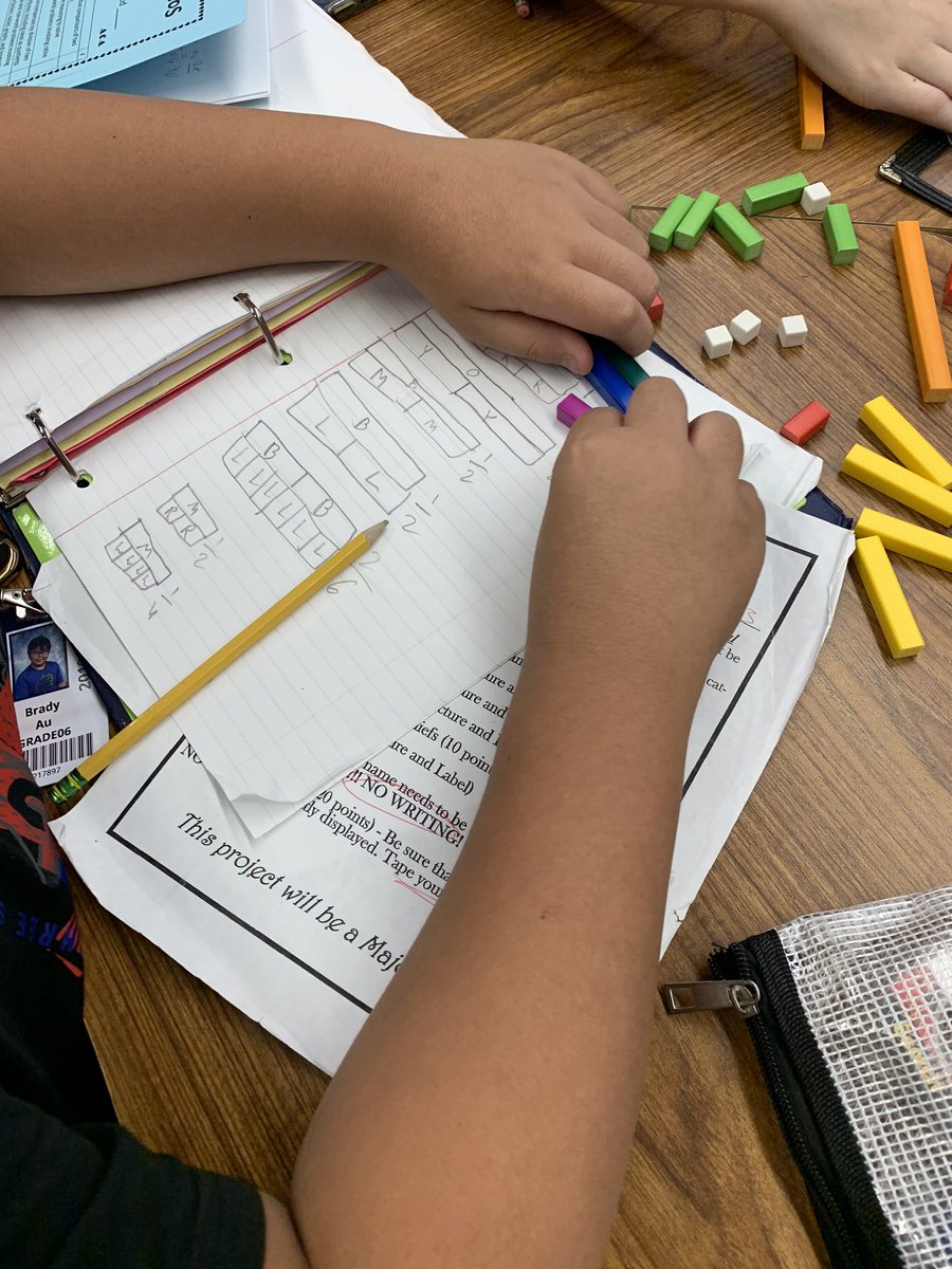 ashwilliams314's tweet photo. Math “play” gives students the time to SEE and explore a new concept... proportions! “So if one blue is 3 green then 2 blue is 6 green” 🙌🏼 @MMStutts11 @jennifertang5 #titanmath #katymodelsmath https://t.co/uV8HvGNGUw