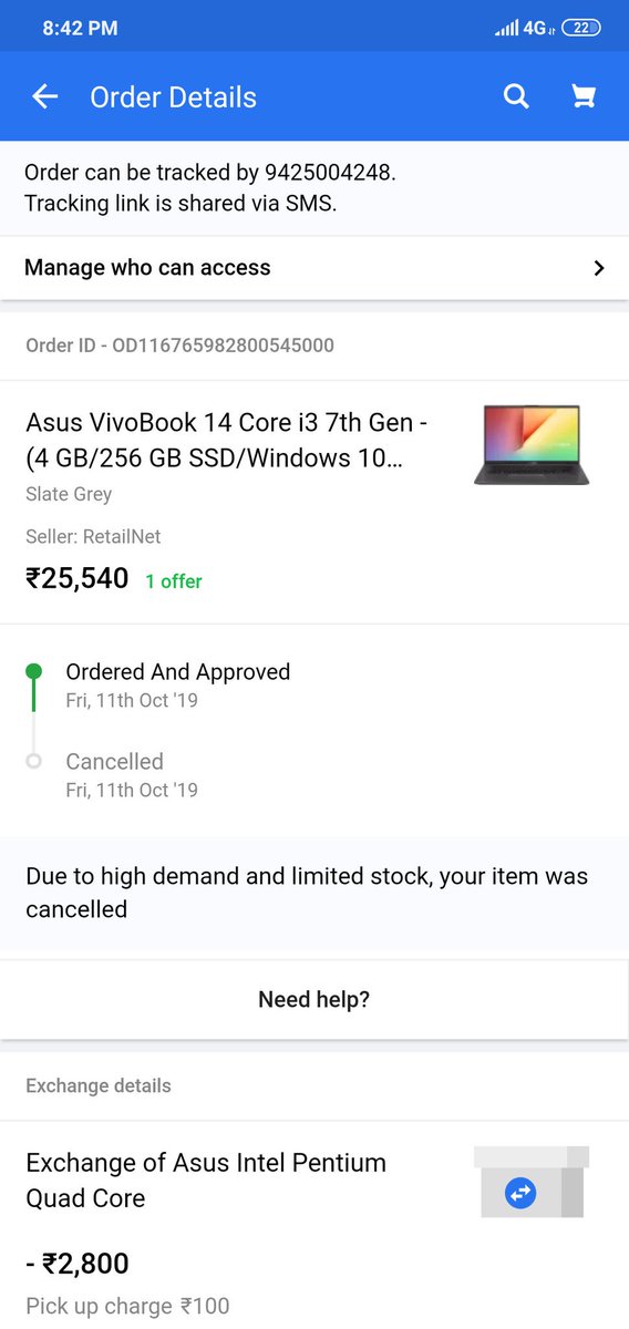praloy_saha's tweet photo. @Flipkart Ridiculous service.. You cancel my order due to high demand but still u r selling the same item for the same price
#CustomerExperience #CustomerService https://t.co/VNYZYKp74s