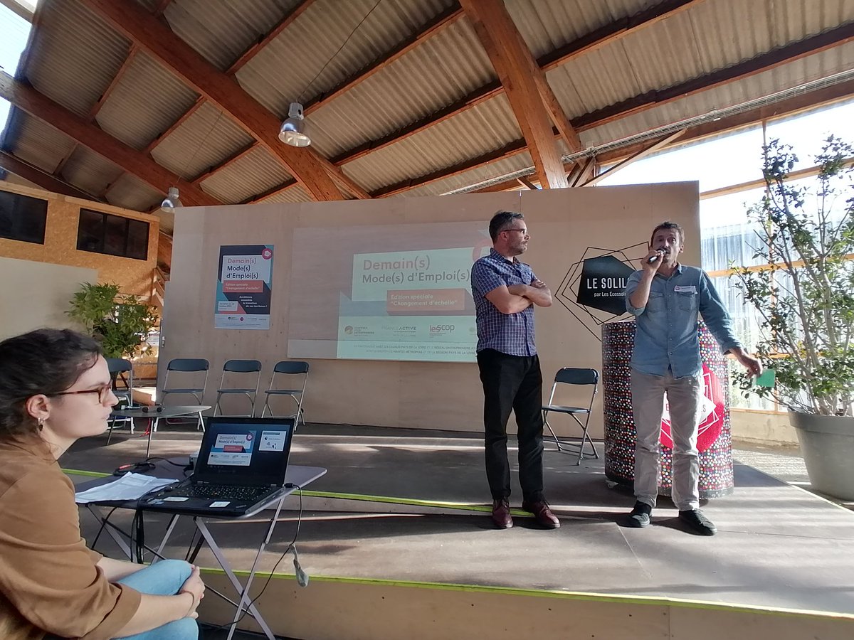 MahelCoppey's tweet photo. Bravo les @Ecossolies pour la qualité de l événement Demain mode d emploi. 2jrs de mobilisation & d intelligence collective pourbooster l #ESS à #Nantes #DME_ECS https://t.co/E4LyRpAr93