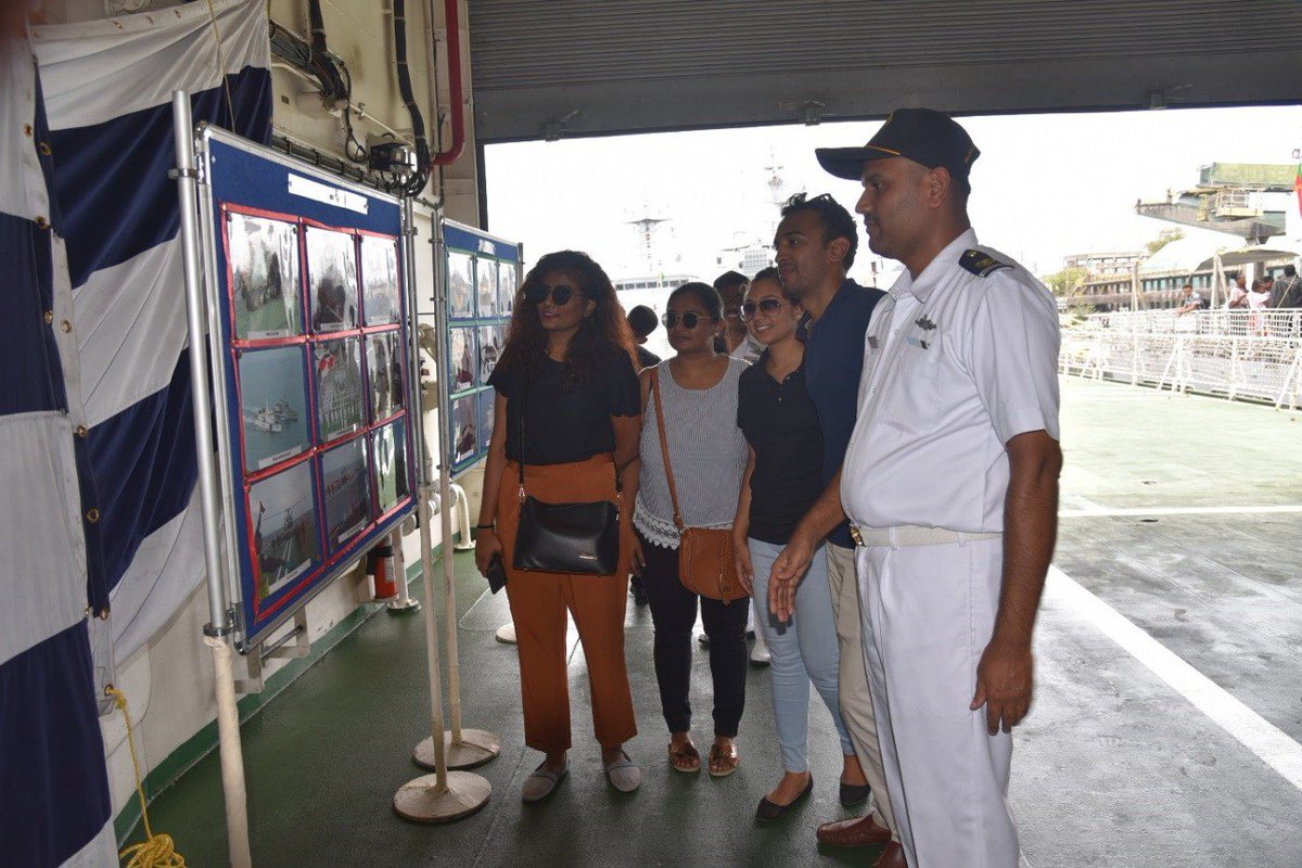indiannavy's tweet photo. #FirstTrainingSquadron #IndianNavy in #Mombasa. Guided tours of #1TS ships, #enthusiastic visitors were briefed on activities & #History of #1TS. #Outreach activities featured #MedicalCamp at #LittleSistersofthePoor at #Tudor in Mombasa. #BridgesofFriendship
@IndiainKenya https://t.co/eej7beEi3e