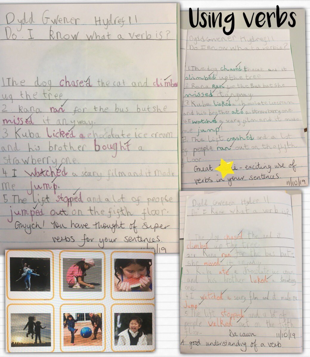 Today we learned what a verb is? We thought of our own and tried to get others guessing by acting them out.  We can use verbs in sentences, we are on the look 👀 out for more verbs over the weekend 👏🏼🛴🥁🎨🥋⚽️🍏🏃🏼‍♀️🕺🏽 #literacy #actionwords #verbs #understandinglanguage