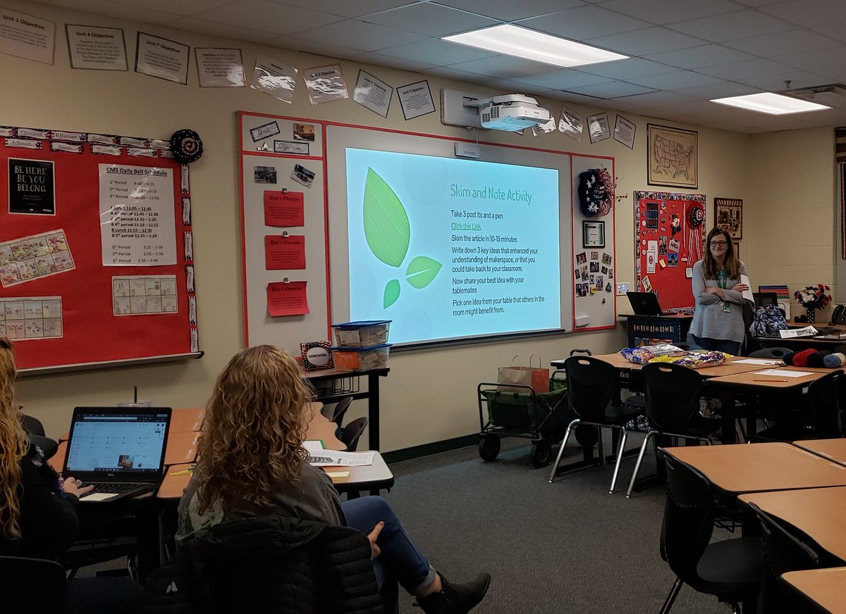 Digital escape rooms, Hashtags and Makerspaces.....teachers learning new ways to plan highly engaging activites for students. <a href="/Carrollisd/">Carroll ISD</a>