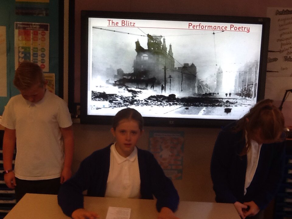 BattyefordY5's tweet photo. Excellent collaboration in order to create some amazing performances based on 'Blitz Poetry'! @Battyeford https://t.co/RZAcbUmeES