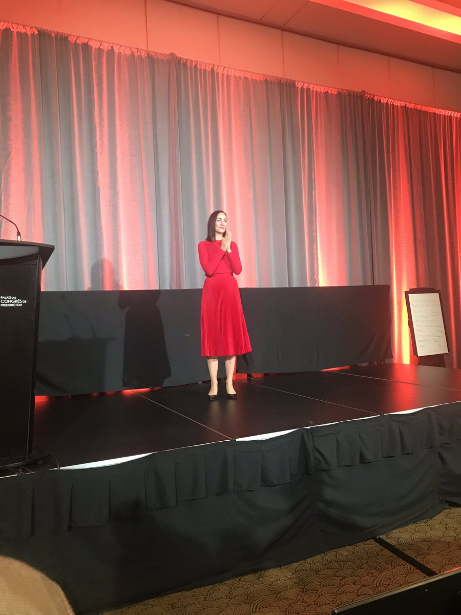 HaleyFlaro's tweet photo. @AmandaLindhout blew the roof off @WorkSafeNB #safecon2019 ! “I can see clearly now the rain is gone...”. First time to #NB &amp; now has 600 new friends. https://t.co/NQtWoFq13e