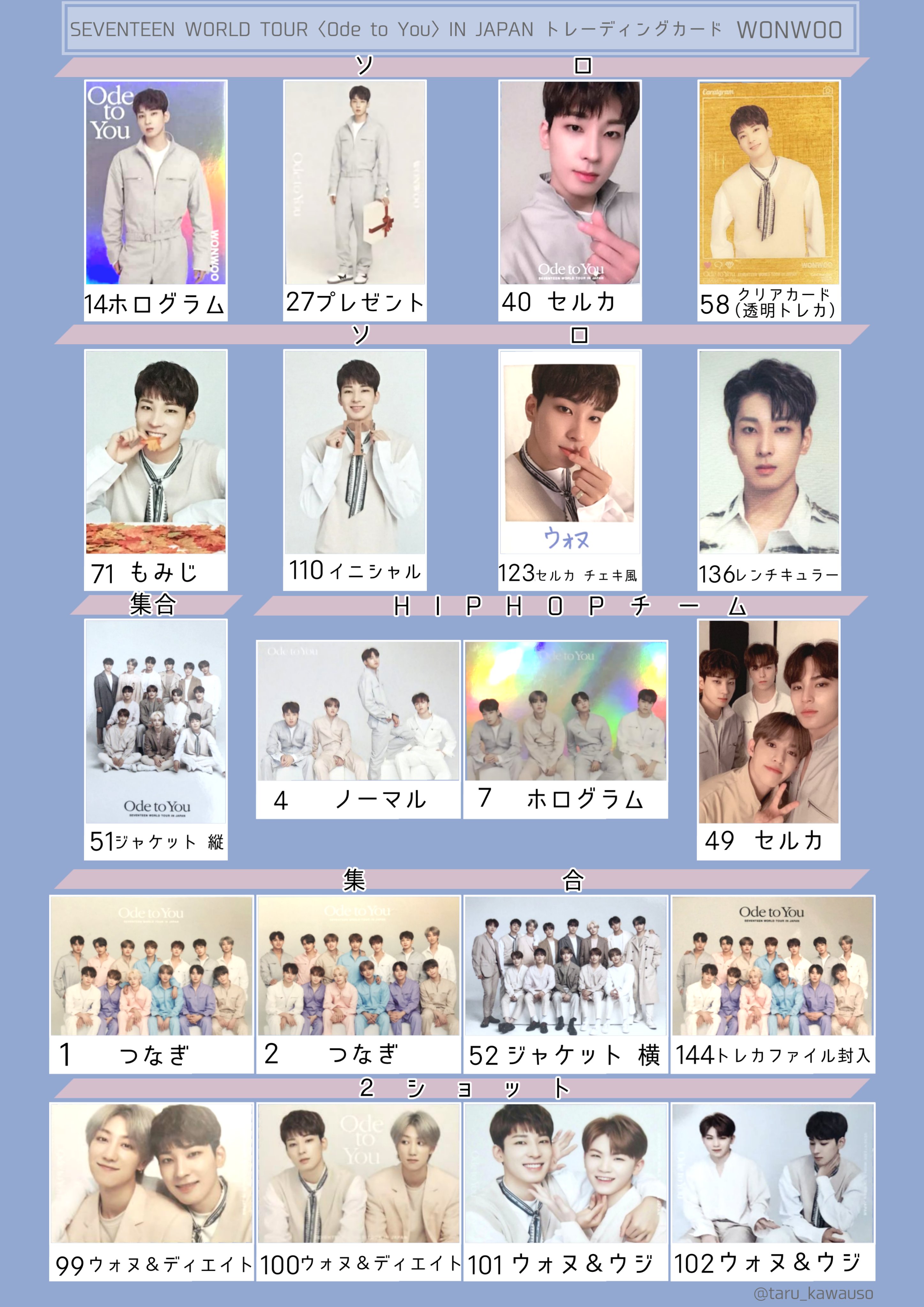 Amazon.co.jp: SEVENTEEN Ode to You トレカ コンプ 144種 Amazon.co.jp: SEVENTEEN Ode to You トレカ コンプ 144種