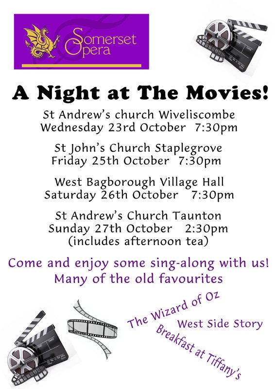 group_opera's tweet photo. A night not to be missed. A wonderful set of songs to listen to and of couse a singalong.
@suziallen5 @bbcsomerset @TauntonsToneFM @AppleFMTaunton @ArtsTaunton https://t.co/P6vfKDYlA0