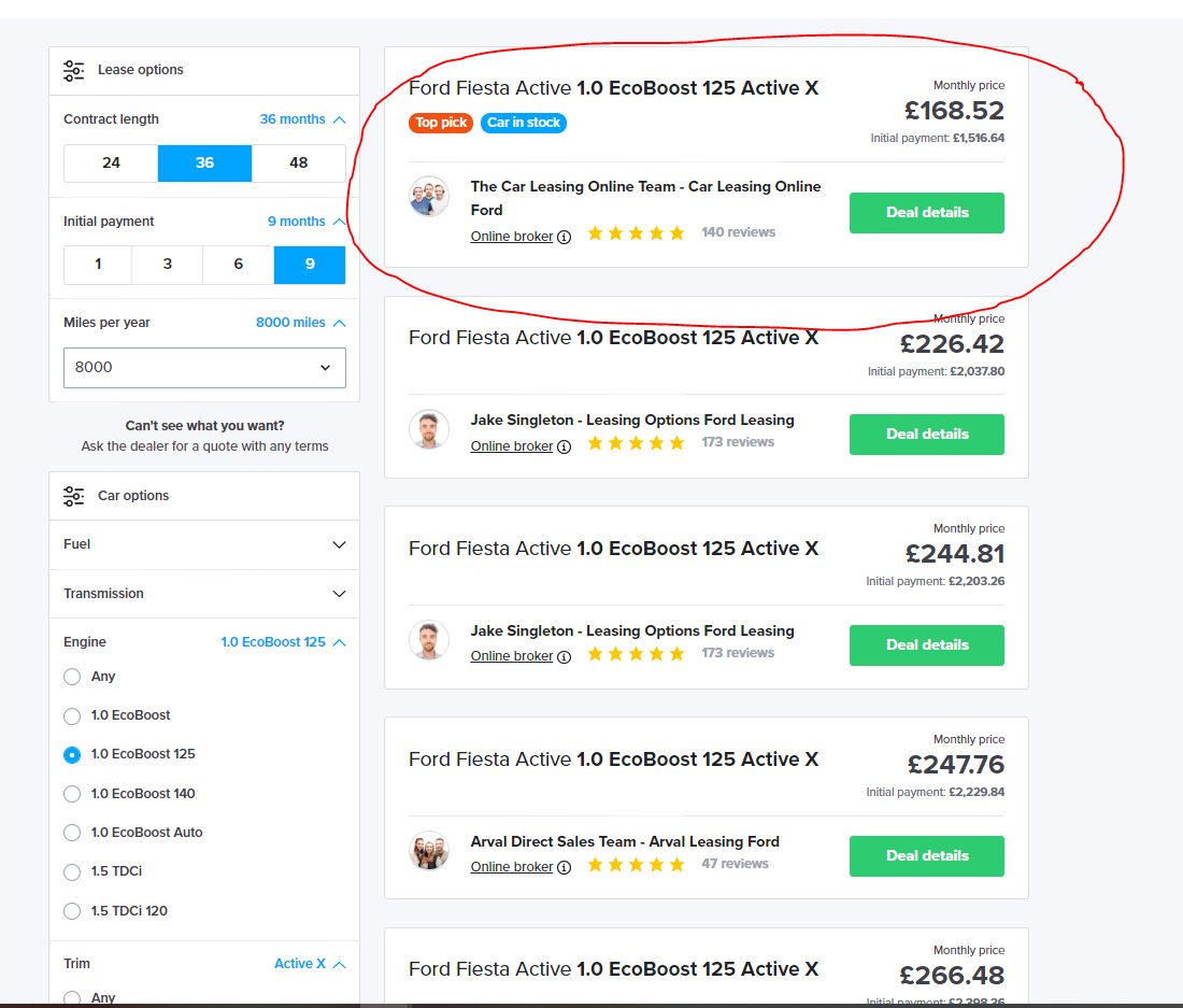 Chester car leasing on Twitter "Why is this deal of the week? well not