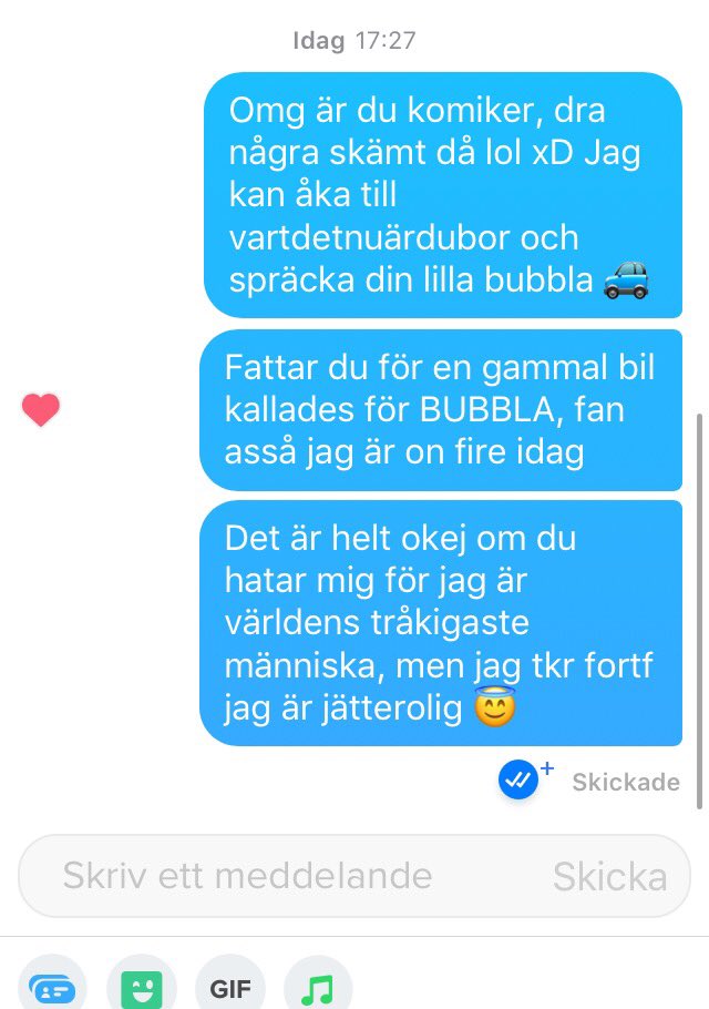 Jag: Asså exakt alla snubbar är dumma i huvudet, de gör bara fel hela tiden de förtjänar inte mig jag är så underbar och givmild hur kan JAG vara singel, det är självklart snubbarna det är fel på wtf???? 

Också jag: