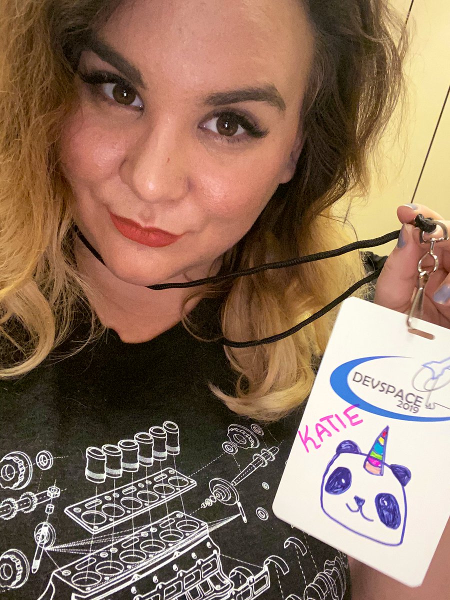 Made a Pandicorn name tag for #devspace19 - did anyone else draw on theirs?!?
