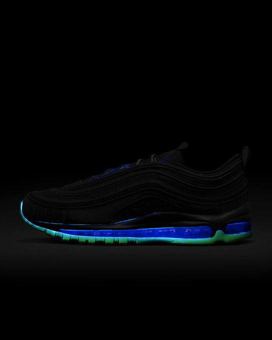 green glow air max 97