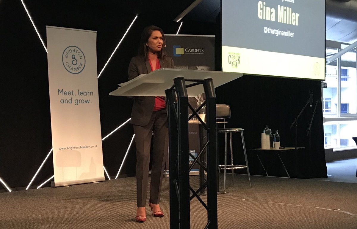 “Businesses need to start being responsible. We need to give back to the society that has afforded us success. Being good means doing good.” @thatginamiller #brightonsummit