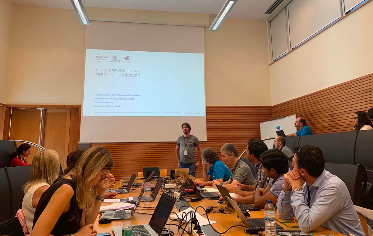 ViCOROB's tweet image. Kick-off meeting in #Porto organized by @INESCTEC in the framework of #DEEPFIELD project funded by @EU_H2020 that brings together four international leaders @univgirona @HeriotWattUni @maxplanckpress @master_pesenti in deep learning technology and field robotics #robotperception
