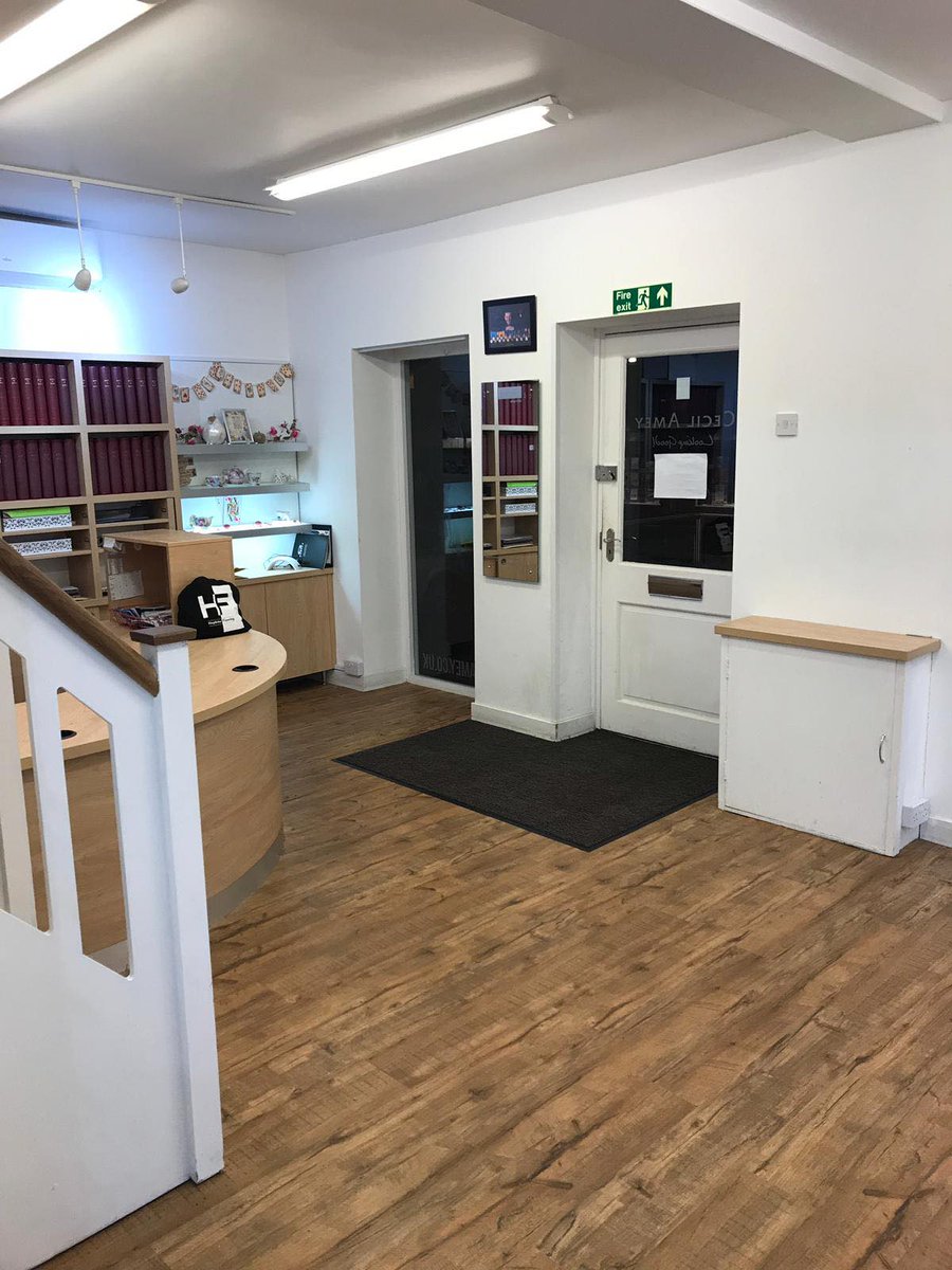Fantastic JHS 'Design Works' #LVT installation by Hopkins #Flooring Norfolk in the #Dereham store of Cecil Amey Opticians [<a href="/Cecil_Amey/">Cecil Amey Opticians</a>]. #retail #interiordesign