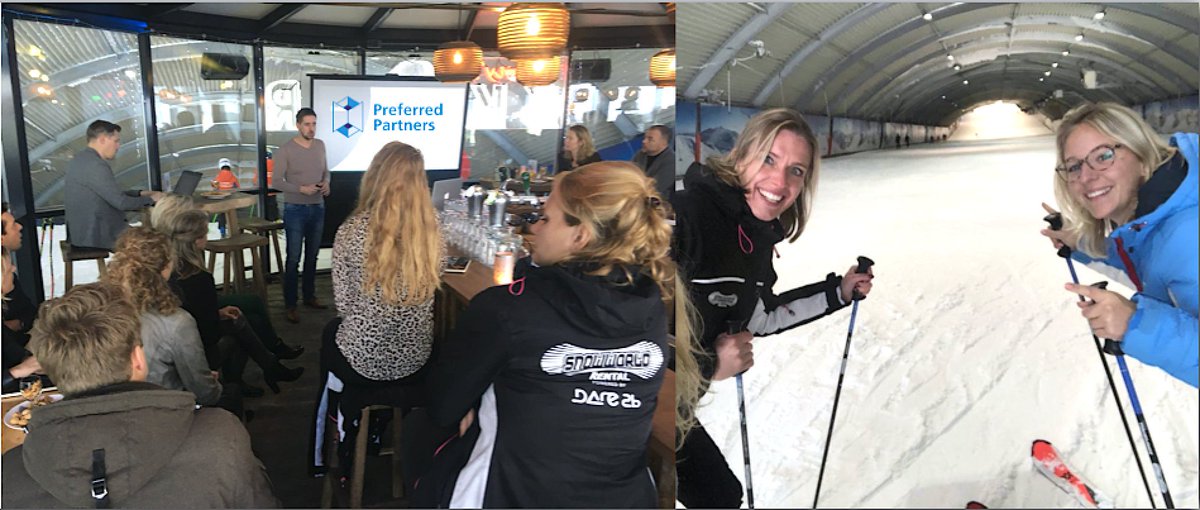 Gisteren ontmoetten de Preferred Partners van het Genootschap elkaar tijdens de derde PP-meeting van dit jaar. We waren te gast bij een van onze nieuwe partners:@SnowWorldNL  in Zoetermeer.  En de afdaling op de ski's na afloop maakte deze meeting helemaal compleet!