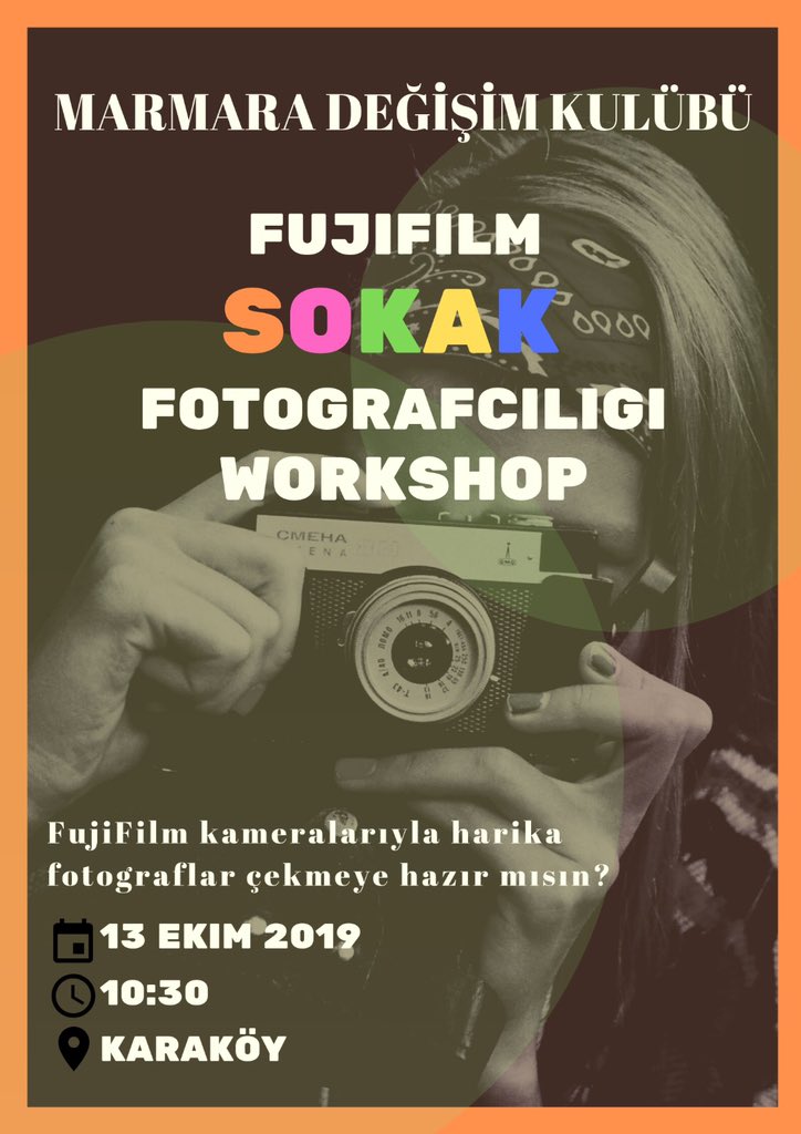 Pazar Günü, harika fotoğraflar çekmek için Fujifilm sponsorluğunda Karaköy’de olacağız. Biz çok heyecanlıyız, ya sen?

En güzel anılar ‘’Değişim’’le başlar.
#Şimdideğişimzamanı