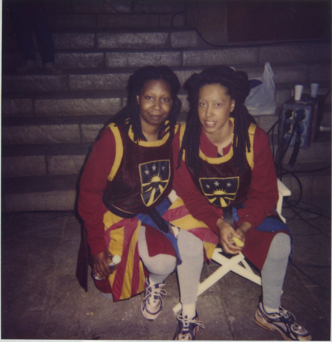 Congratulations! @WhoopiGoldberg  was honoured with a soundstage in her name at the historic <a href="/tylerperry/">Tyler Perry</a> studios! The photo is from the <a href="/Disney/">Disney</a> Film  A knight in Camelot! #stuntdouble