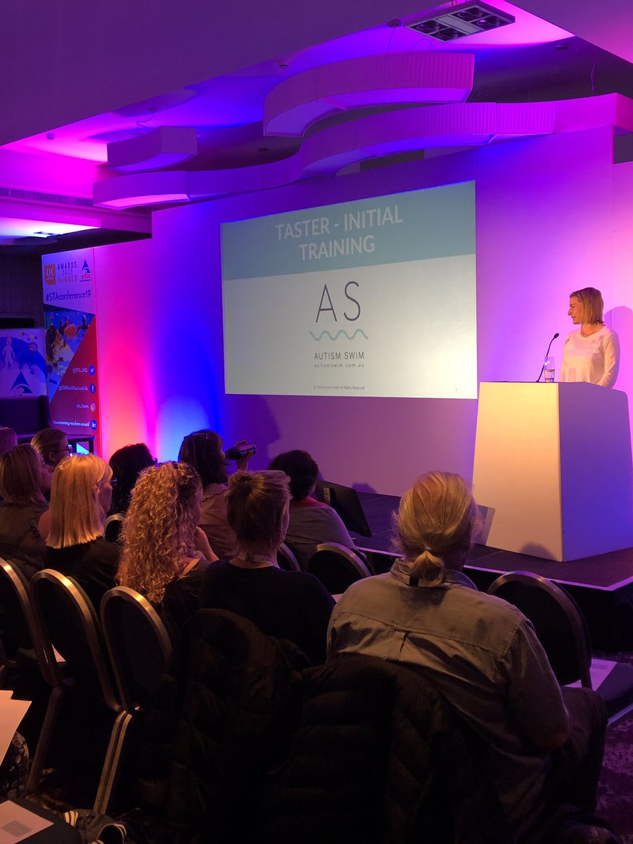 STA_HQ's tweet photo. An amazing turn out for Erika Gleeson’s Autism Swim Half Day CPD with STA today! 🥳 #STAconference2019 #AutismSwim https://t.co/2rMWLS8BLO