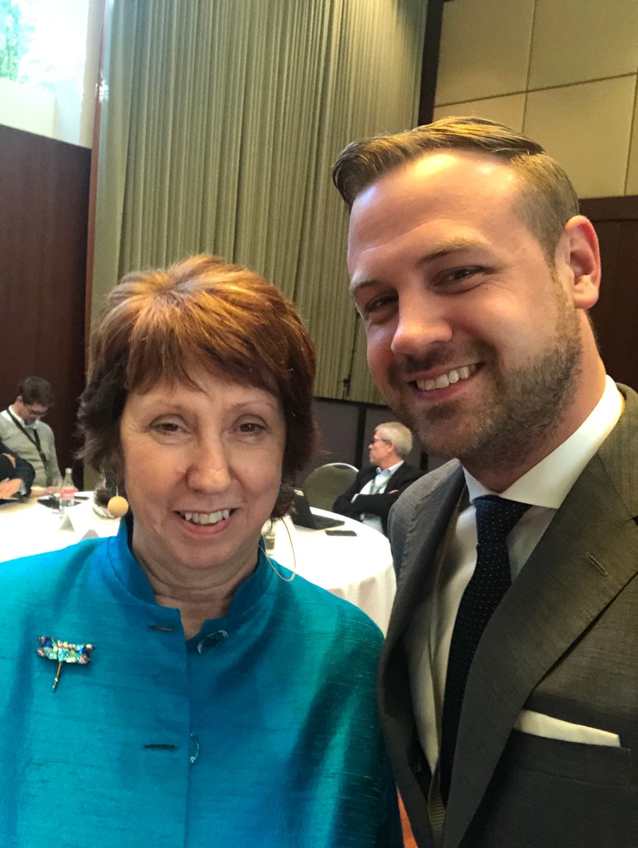 Jens_Voegeler's tweet photo. Baroness Catherine Ashton was the High Representative of the European Union for Foreign Affairs and Security Policy, as well as the EUcommon Foreign Minister, and thus the EU principal negotiator #NConference @SchrannerAG #Negotiation https://t.co/dh1TLu7kCK